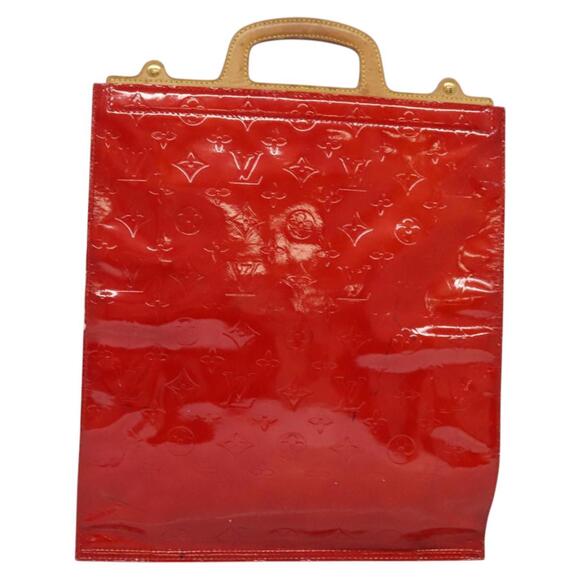 LOUIS VUITTON Monogram Vernis Stanton Tote Bag Red M91078 - Picture 13 of 16